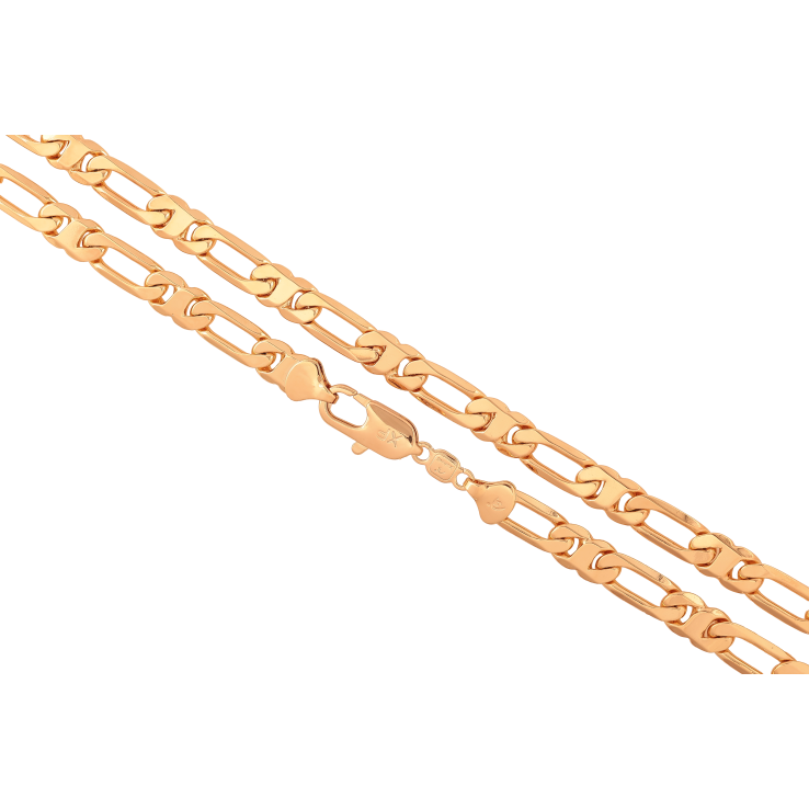 Ланцюжок Xuping колір Позолота 18K "Плетіння Фігаро фантазійне" довжина 52см х 7-8мм фото №17 Ланцюжок Xuping колір Позолота 18K "Плетіння Фігаро фантазійне" довжина 52см х 7-8мм фото №17
