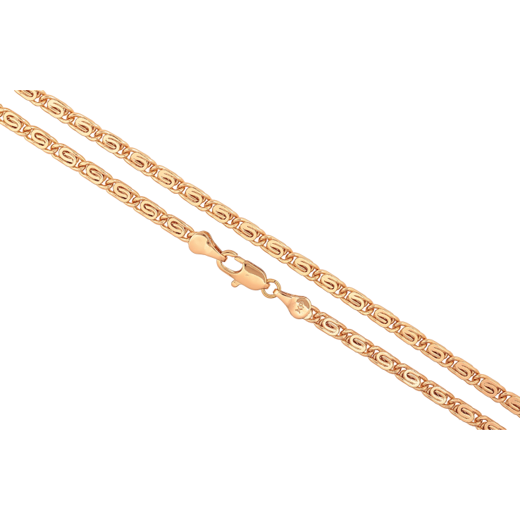Ланцюжок Xuping колір Позолота 18K "Плетіння Равлик" довжина 50см х 3.5мм фото №23