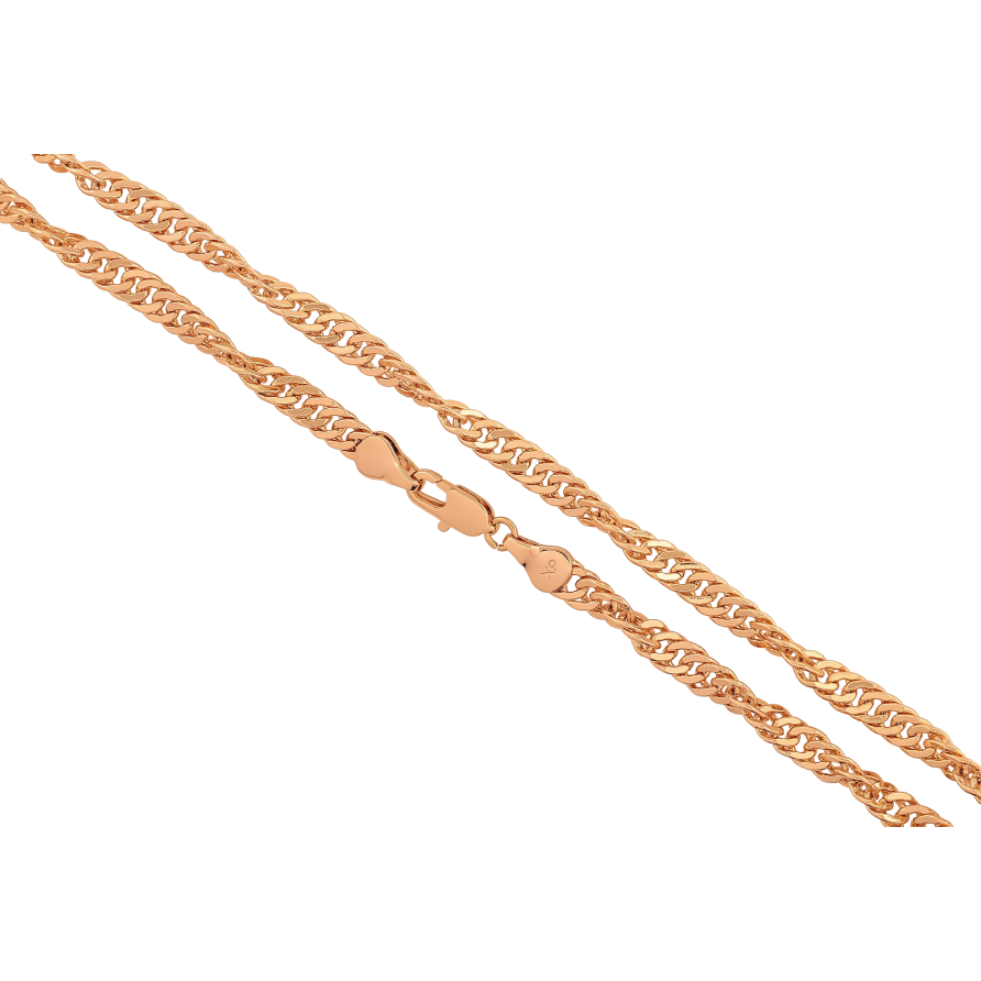 Цепочка Xuping цвет Позолота 18K "Плетение Фантазийное" длинна 51см х 5мм фото №1