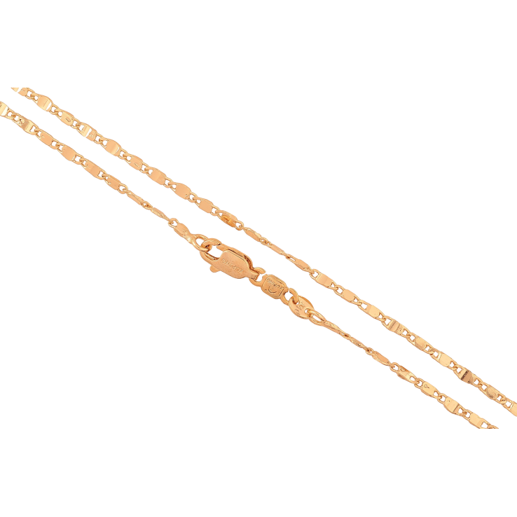 Ланцюжок Xuping колір Позолота 18K "Плетіння Морський ланцюг перекручений" довжина 47см х 2мм фото №8