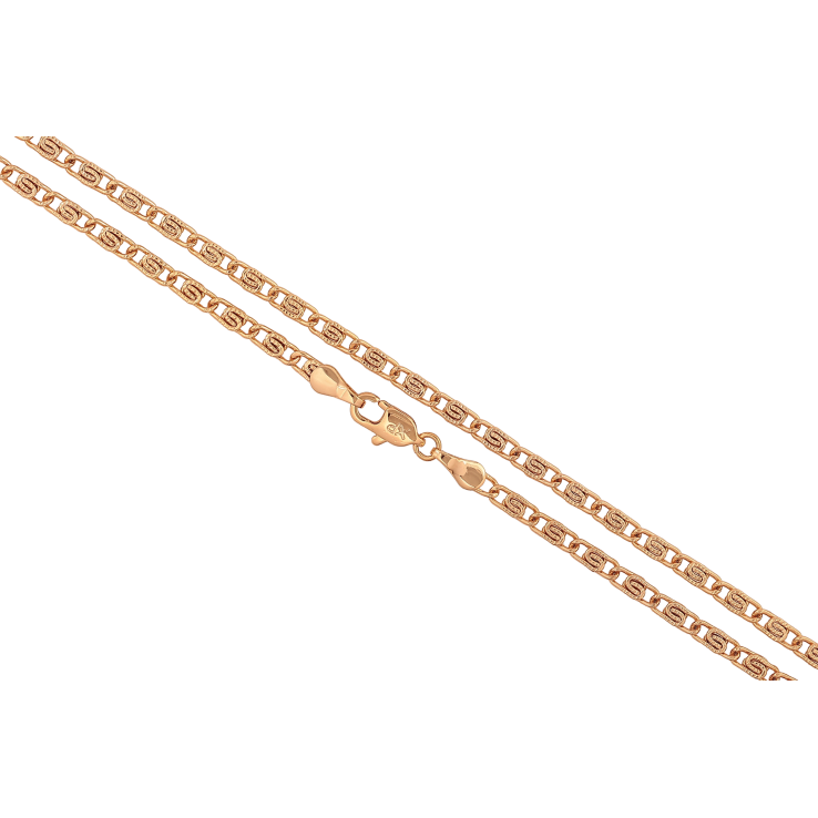 Цепочка Xuping цвет Позолота 18K "Плетение Улитка" длинна 45см х 3мм фото №13