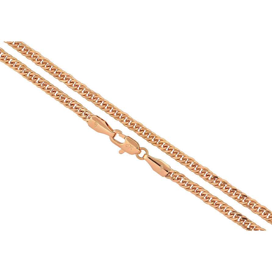 Цепочка Xuping цвет Позолота 18K "Плетение Кобра" длинна 60см х 3мм фото №1