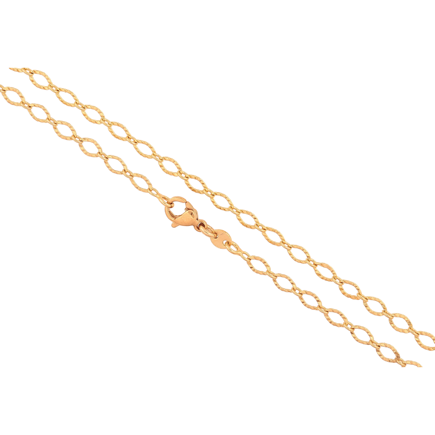 Ланцюжок Xuping колір Позолота 18K "Плетіння Фантазійне" довжина 46см х 4мм фото №1