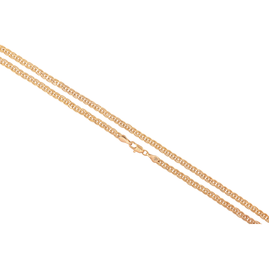 Цепочка Xuping цвет Позолота 18K "Плетение Нонна" длинна 50см х 4мм фото №1