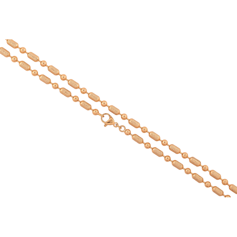 Ланцюжок Xuping колір Позолота 18K "Плетіння Перлина" довжина 50см х 3мм фото №1 Ланцюжок Xuping колір Позолота 18K "Плетіння Перлина" довжина 50см х 3мм фото №1