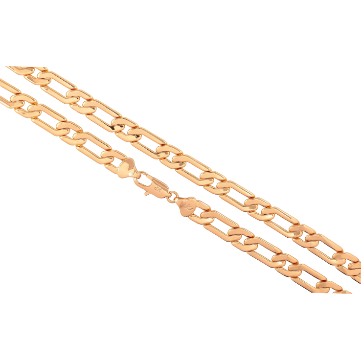 Ланцюжок Xuping колір Позолота 18K "Плетіння Панцирне декоративне" довжина 50см х 9мм фото №11