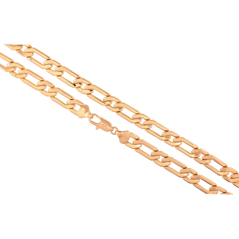 Ланцюжок Xuping колір Позолота 18K "Плетіння Панцирне декоративне" довжина 50см х 9мм фото №1