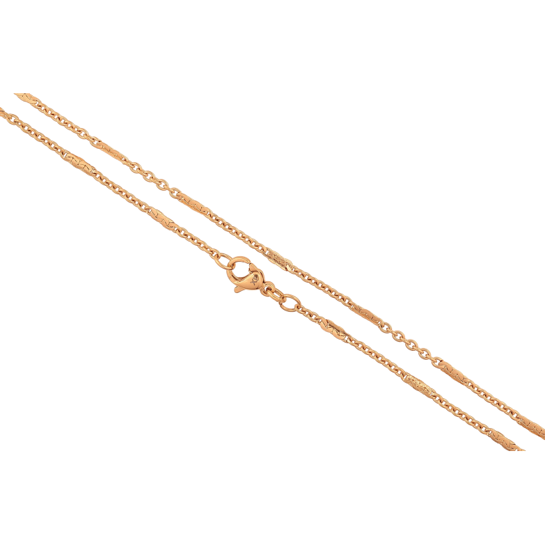 Ланцюжок Xuping колір Позолота 18K "Плетіння Якірне з прокаткою" довжина 45см х 2мм фото №1