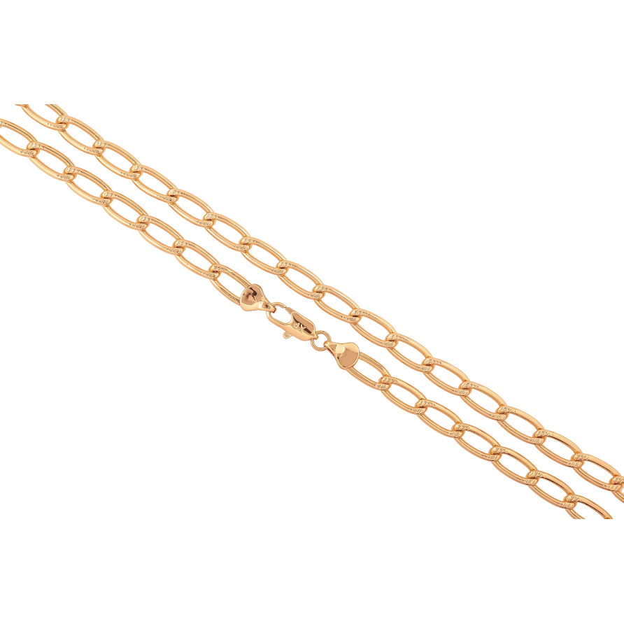 Цепочка Xuping цвет Позолота 18K "Плетение Панцирное" длинна 50см х 6мм фото №1