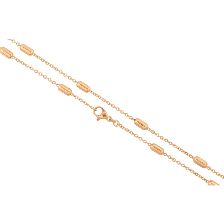 Цепочка Xuping цвет Позолота 18K "Плетение Якорное с бусинами" длинна 45см х 1.5-3.5мм фото №14