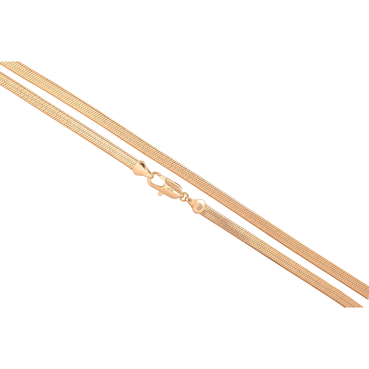 Ланцюжок Xuping колір Позолота 18K "Плетіння Снейк" довжина 61см х 5мм фото №3