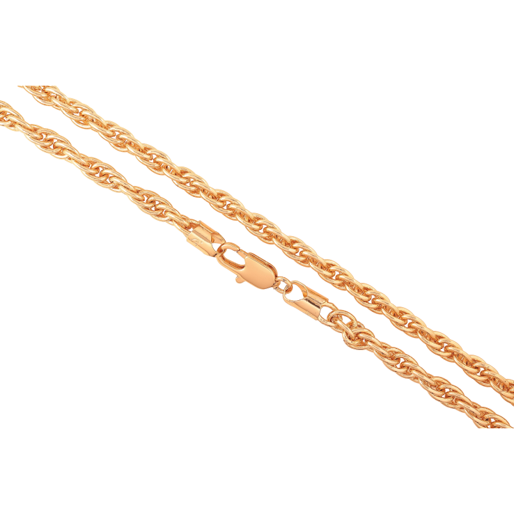 Ланцюжок Xuping колір Позолота 18K "Плетіння Мотузка" довжина 56см х 7мм фото №2 Ланцюжок Xuping колір Позолота 18K "Плетіння Мотузка" довжина 56см х 7мм фото №2