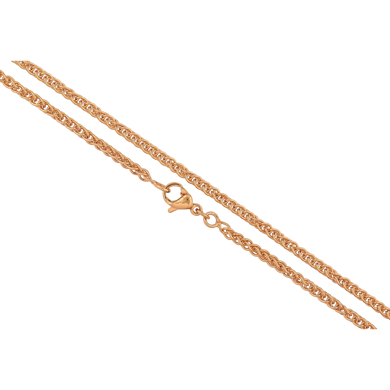 Цепочка Xuping цвет Позолота 18K "Плетение Колос" длинна 45см х 3мм фото №1