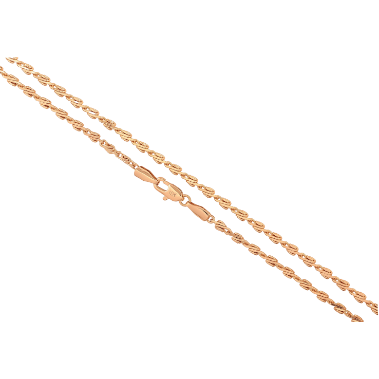 Цепочка Xuping цвет Позолота 18K "Плетение Улитка" длинна 49см х 3мм фото №22