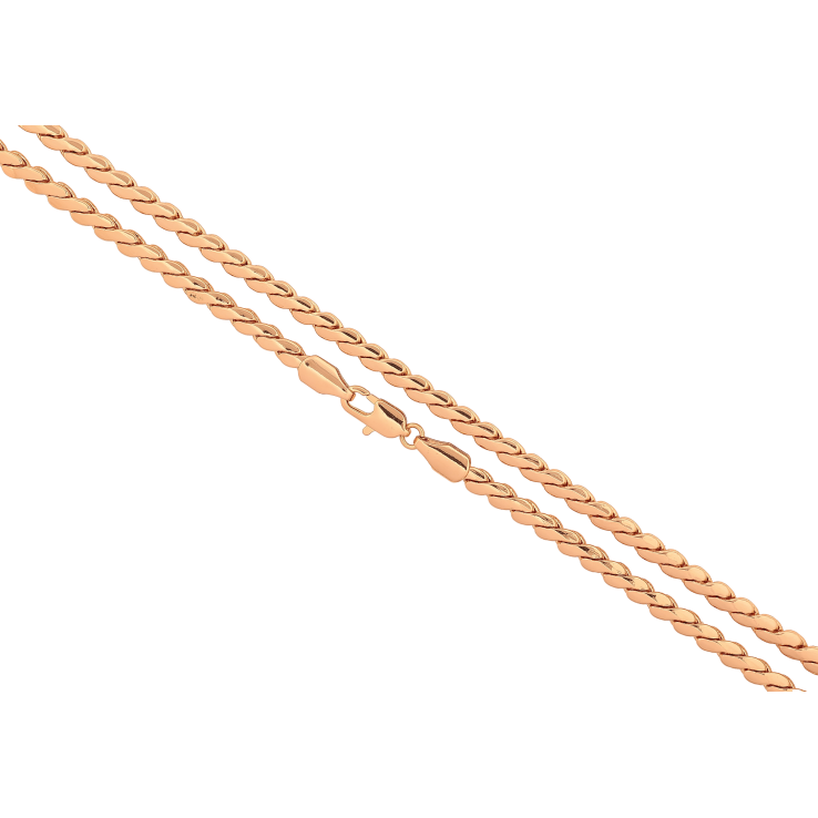 Ланцюжок Xuping колір Позолота 18K "Плетіння Серпантин" довжина 50см х 4мм фото №21