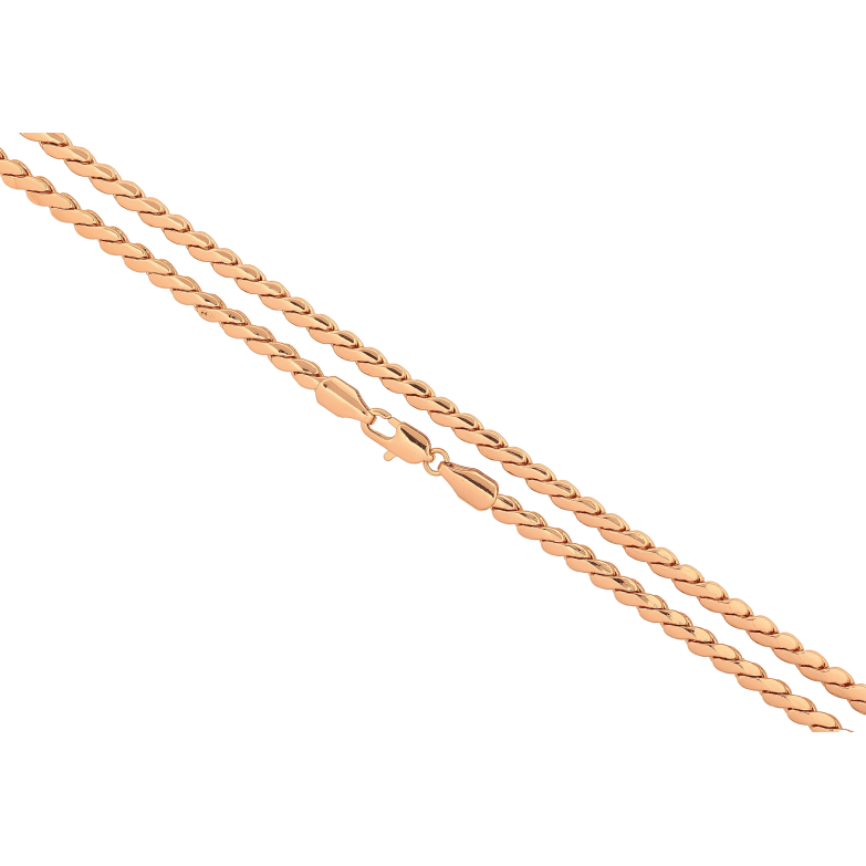 Цепочка Xuping цвет Позолота 18K "Плетение Серпантин" длинна 61см х 4мм фото №1