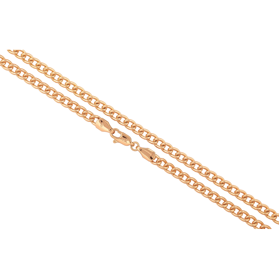 Цепочка Xuping цвет Позолота 18K "Плетение Панцирное" длинна 44см х 4мм фото №1