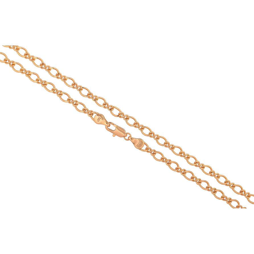 Ланцюжок Xuping колір Позолота 18K "Плетіння Фантазійне" довжина 45см х 3-5мм фото №1 Ланцюжок Xuping колір Позолота 18K "Плетіння Фантазійне" довжина 45см х 3-5мм фото №1