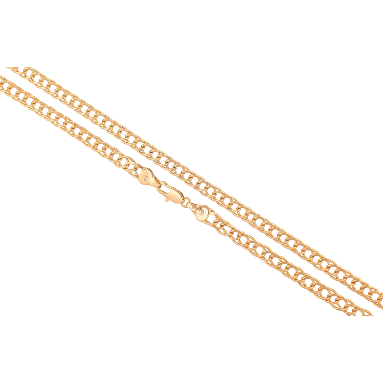 Цепочка Xuping цвет Позолота 18K "Плетение Ромб" длина 45см х 5мм фото №2