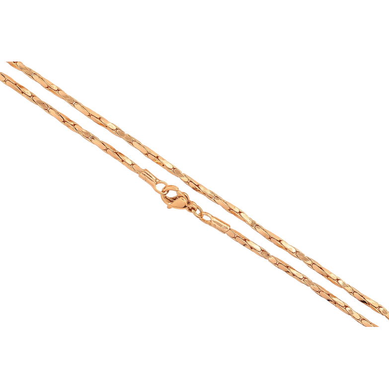 Цепочка Xuping цвет Позолота 18K "Плетение склоченное в круг" длинна 45см х 2мм фото №1