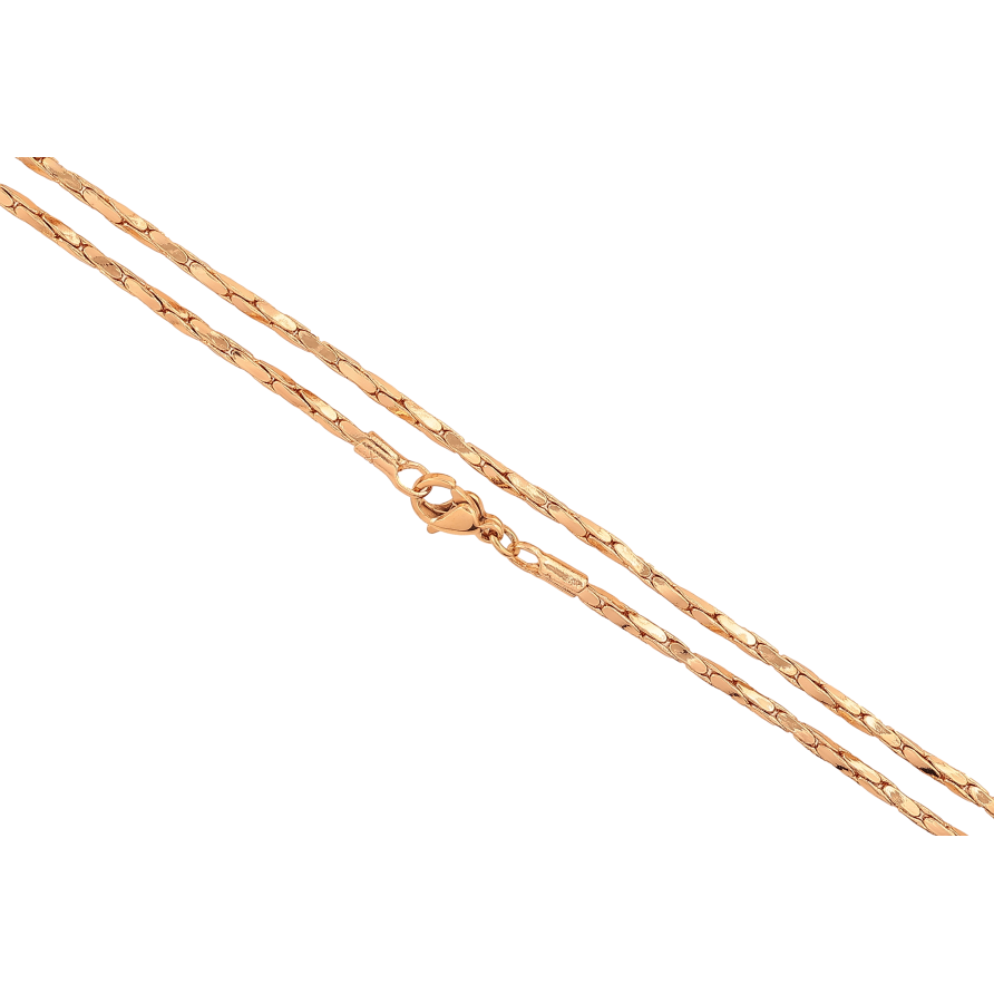 Цепочка Xuping цвет Позолота 18K "Плетение склоченное в круг" длинна 45см х 2мм фото №1