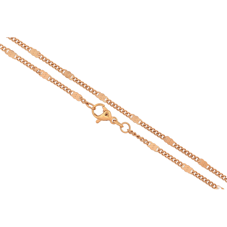 Цепочка Xuping цвет Позолота 18K "Плетение Панцирное с прокаткой" длинна 46см х 2мм фото №1