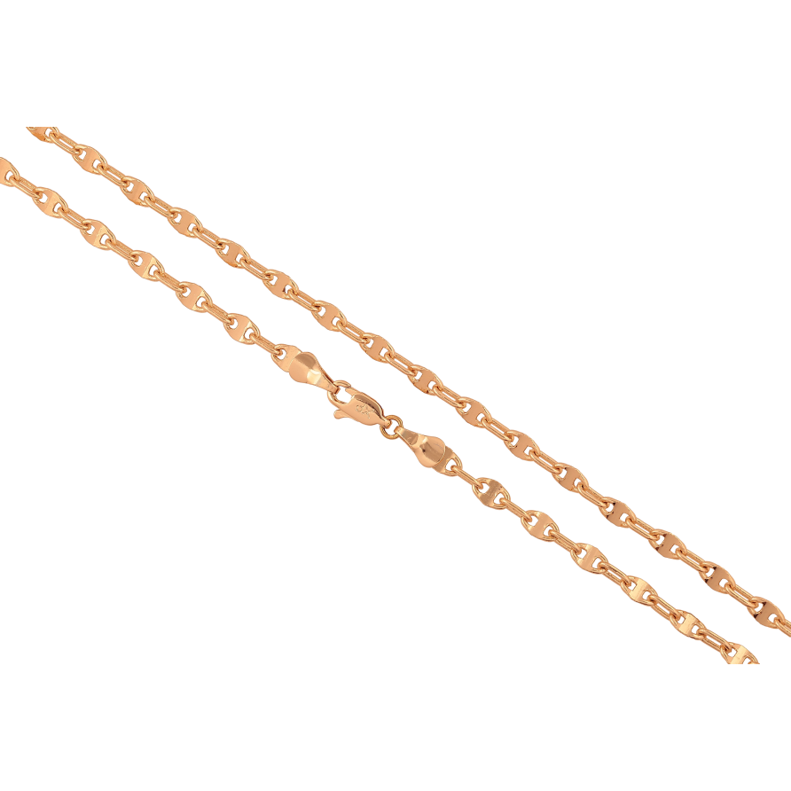 Ланцюжок Xuping колір Позолота 18K "Плетіння Фантазійне" довжина 50см х 3-4мм фото №1