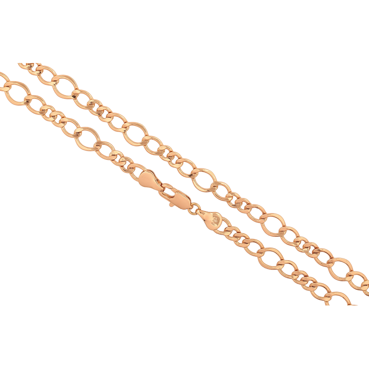 Ланцюжок Xuping колір Позолота 18K "Плетіння Фантазійне" довжина 50см х 5-7мм фото №6