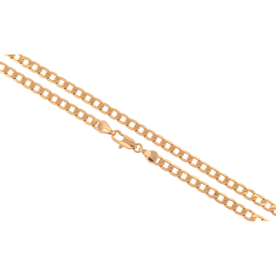 Цепочка Xuping цвет Позолота 18K "Плетение Панцирное" длинна 60см х 4.5мм фото №1