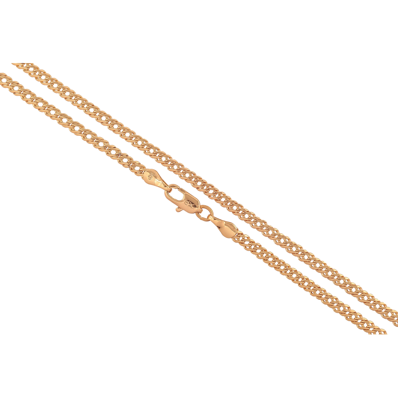 Цепочка Xuping цвет Позолота 18K "Плетение Двойной Ромб" длинна 50см х 3мм фото №1