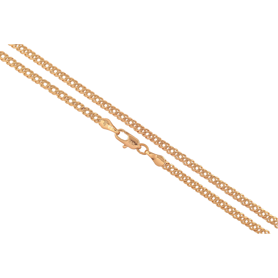 Цепочка Xuping цвет Позолота 18K "Плетение Двойной Ромб" длинна 50см х 3мм фото №1