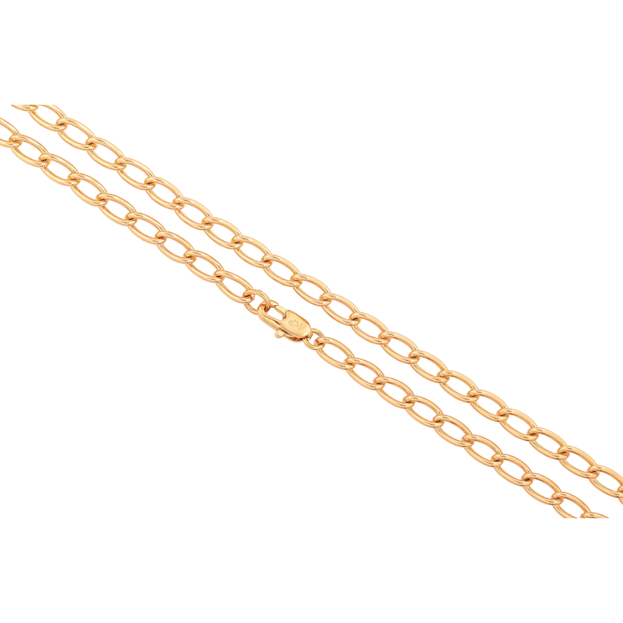 Цепочка Xuping цвет Позолота 18K "Плетение Панцирное" длинна 45см х 4мм фото №1