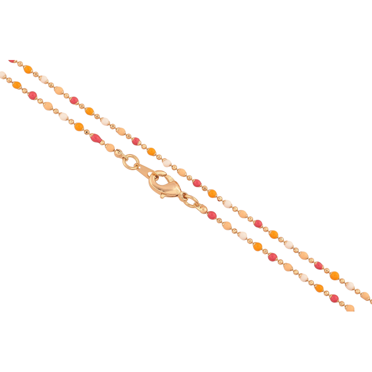 Ланцюжок Xuping колір Позолота 18K "Плетіння Перлина з різнобарвною емаллю" довжина 45см х 1.5мм фото №16