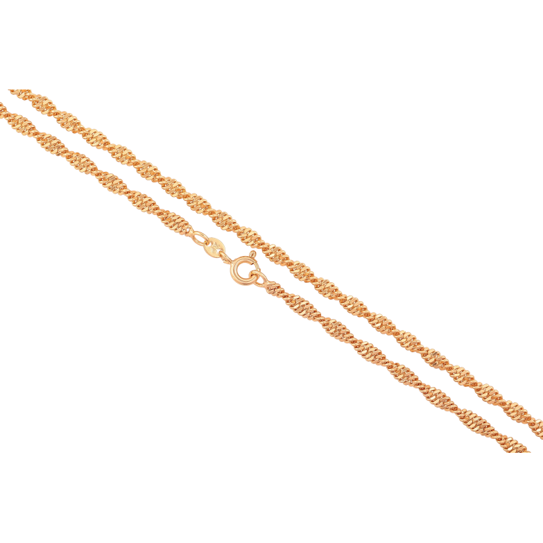 Ланцюжок Xuping колір Позолота 18K "Плетіння Супердиск" довжина 54см х 4мм фото №1