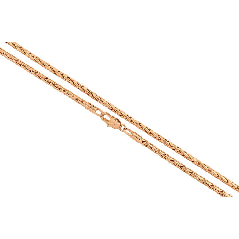 Ланцюжок Xuping колір Позолота 18K "Плетіння Колосок" довжина 50см х 2мм фото №1
