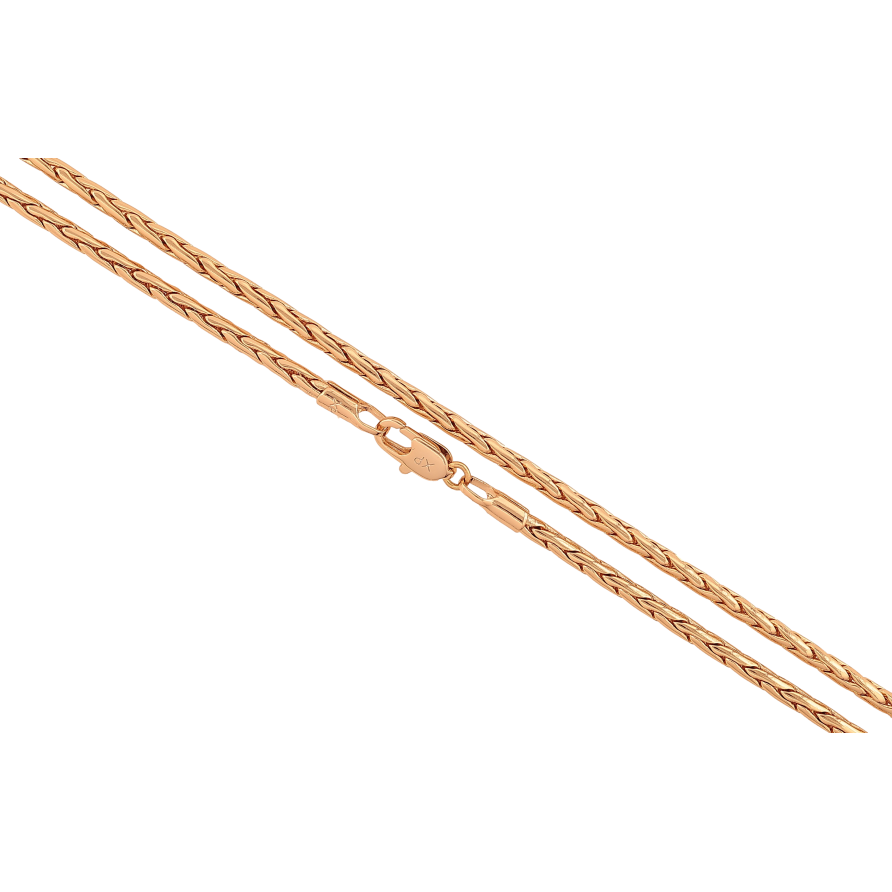 Цепочка Xuping цвет Позолота 18K "Плетение Колосок" длинна 50см х 2мм фото №1