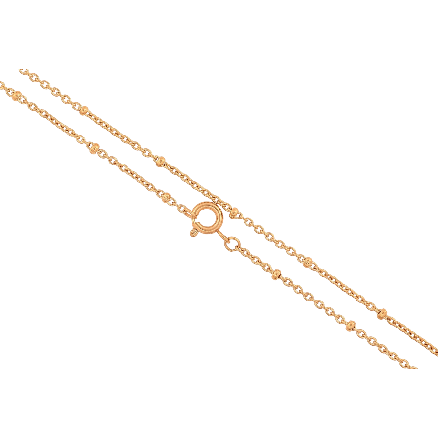 Ланцюжок Xuping колір Позолота 18K "Плетіння Якірне з намистинами" довжина 40см х 2мм фото №1 Ланцюжок Xuping колір Позолота 18K "Плетіння Якірне з намистинами" довжина 40см х 2мм фото №1