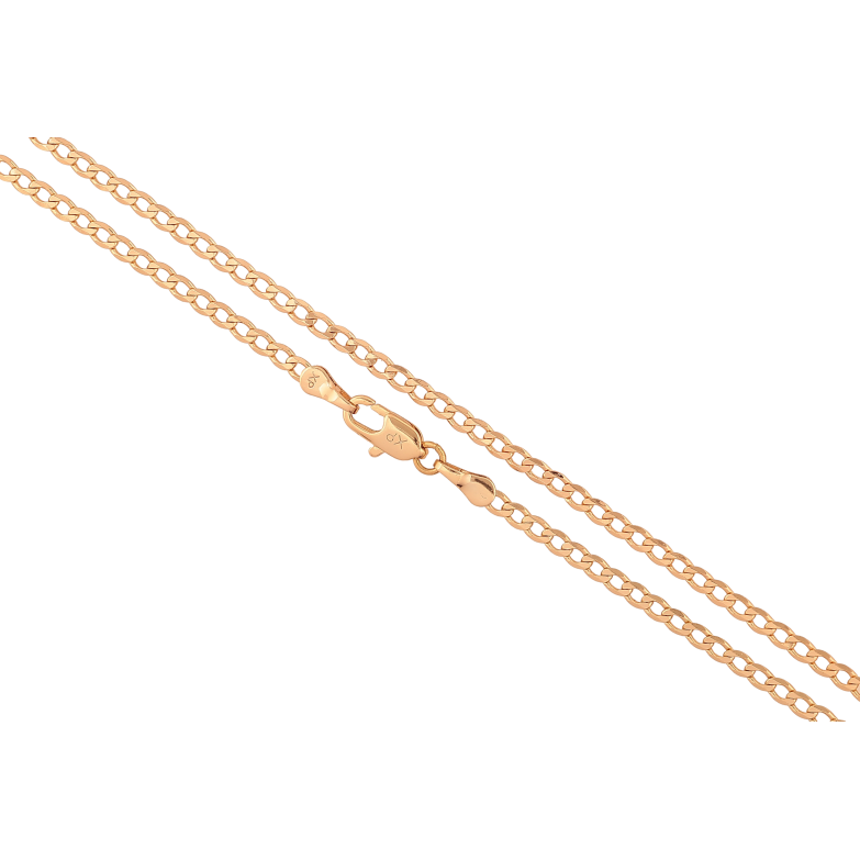 Цепочка Xuping цвет Позолота 18K "Плетение Панцирное" длинна 50см х 2.5мм фото №1