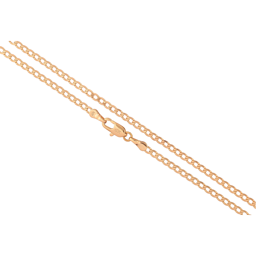 Ланцюжок Xuping колір Позолота 18K "Плетіння Панцирне" довжина 50см х 2.5мм фото №1