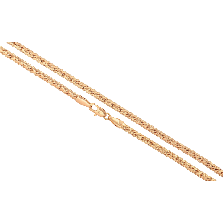 Цепочка Xuping цвет Позолота 18K "Плетение Париджина с узором" длинна 50см х 3мм фото №20