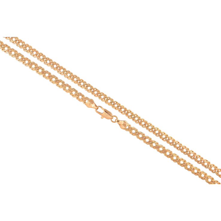 Ланцюжок Xuping колір Позолота 18K "Плетіння Подвійний Ромб" довжина 50см х 5мм фото №23
