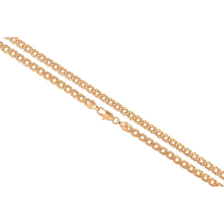 Ланцюжок Xuping колір Позолота 18K "Плетіння Подвійний Ромб" довжина 50см х 5мм фото №2