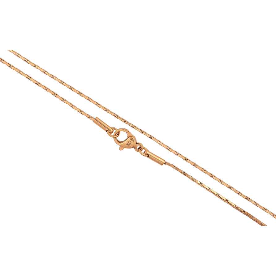 Цепочка Xuping цвет Позолота 18K "Плетение склоченное 4-х гранное" длинна 45см х 1.5мм фото №1