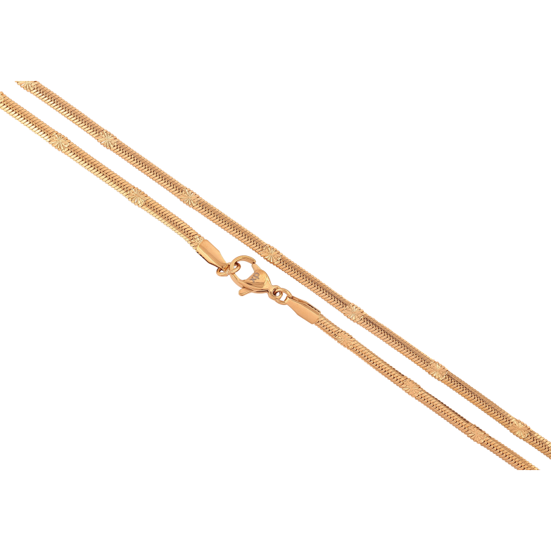 Цепочка Xuping цвет Позолота 18K "Плетение Снейк с узором звездочки" длинна 46см х 3мм фото №1 Цепочка Xuping цвет Позолота 18K "Плетение Снейк с узором звездочки" длинна 46см х 3мм фото №1