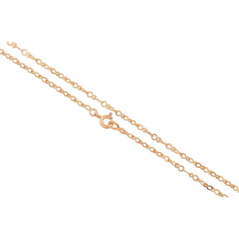 Цепочка Xuping цвет Позолота 18K "Плетение Восьмерка" длинна 45см х 3мм фото №2