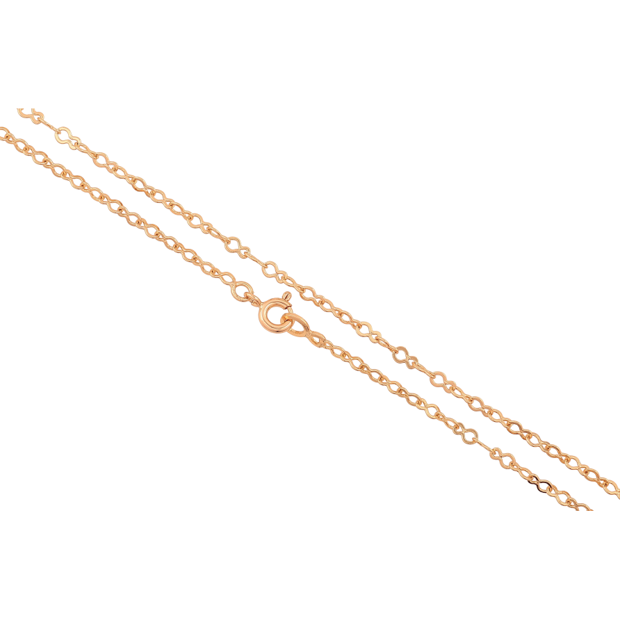 Цепочка Xuping цвет Позолота 18K "Плетение Восьмерка" длинна 45см х 3мм фото №1