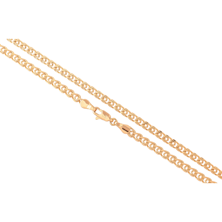 Ланцюжок Xuping колір Позолота 18K "Плетіння Лав" довжина 61см х 4мм фото №14