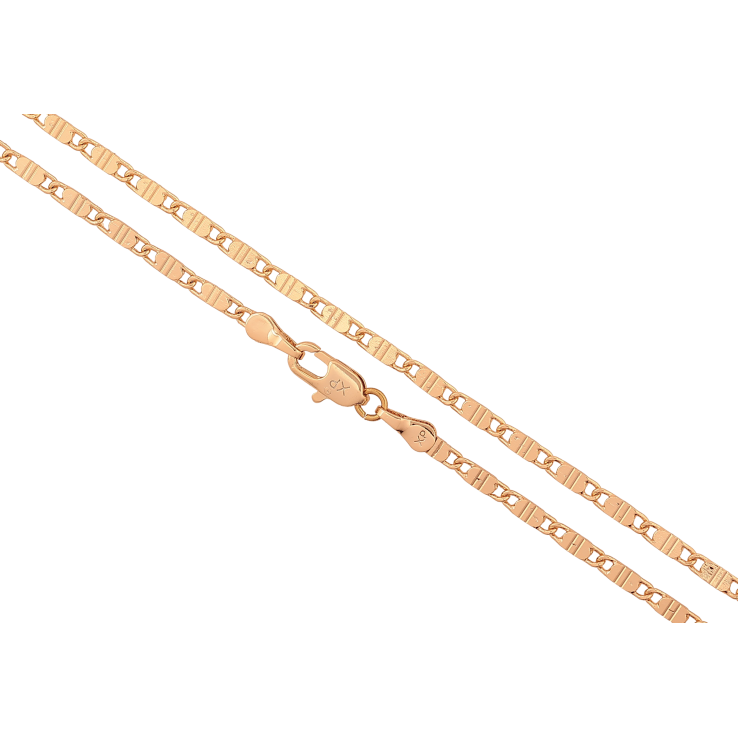 Цепочка Xuping цвет Позолота 18K "Плетение Морская цепь с узором" длинна 50см х 2.5мм фото №16