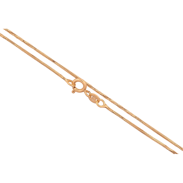 Ланцюжок Xuping колір Позолота 18K "Плетіння Ювелірний шнур 4-х гранний перекручений" довжина 59см х 1мм фото №19