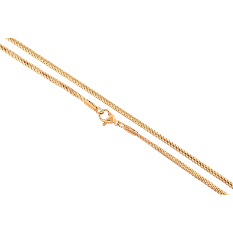 Ланцюжок Xuping колір Позолота 18K "Плетіння Снейк" довжина 45см х 2мм фото №1 Ланцюжок Xuping колір Позолота 18K "Плетіння Снейк" довжина 45см х 2мм фото №1